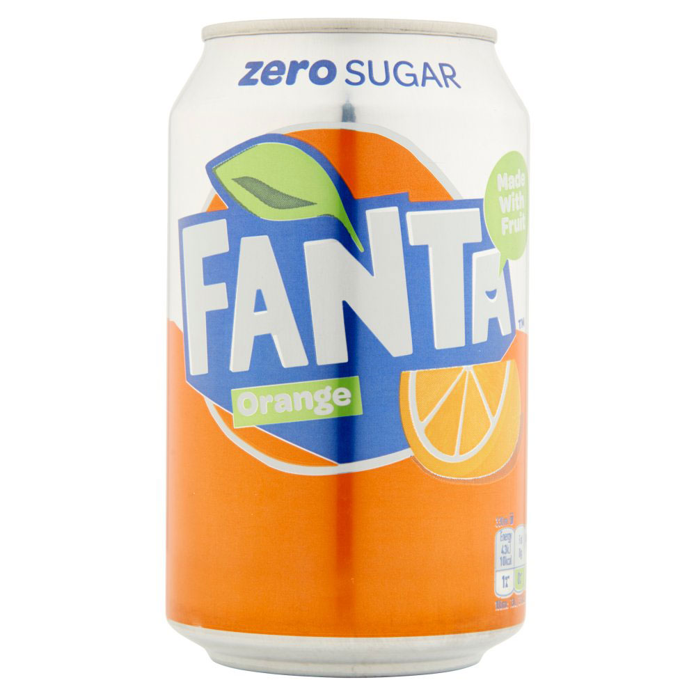  Fanta  Orange Zero Can  330ml x 24 The Candy Box